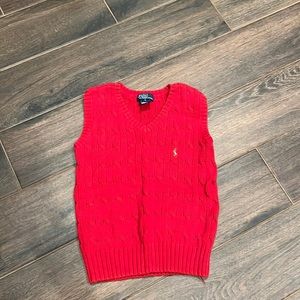 Ralph Lauren Cable-Knit Cotton Sweater Vest